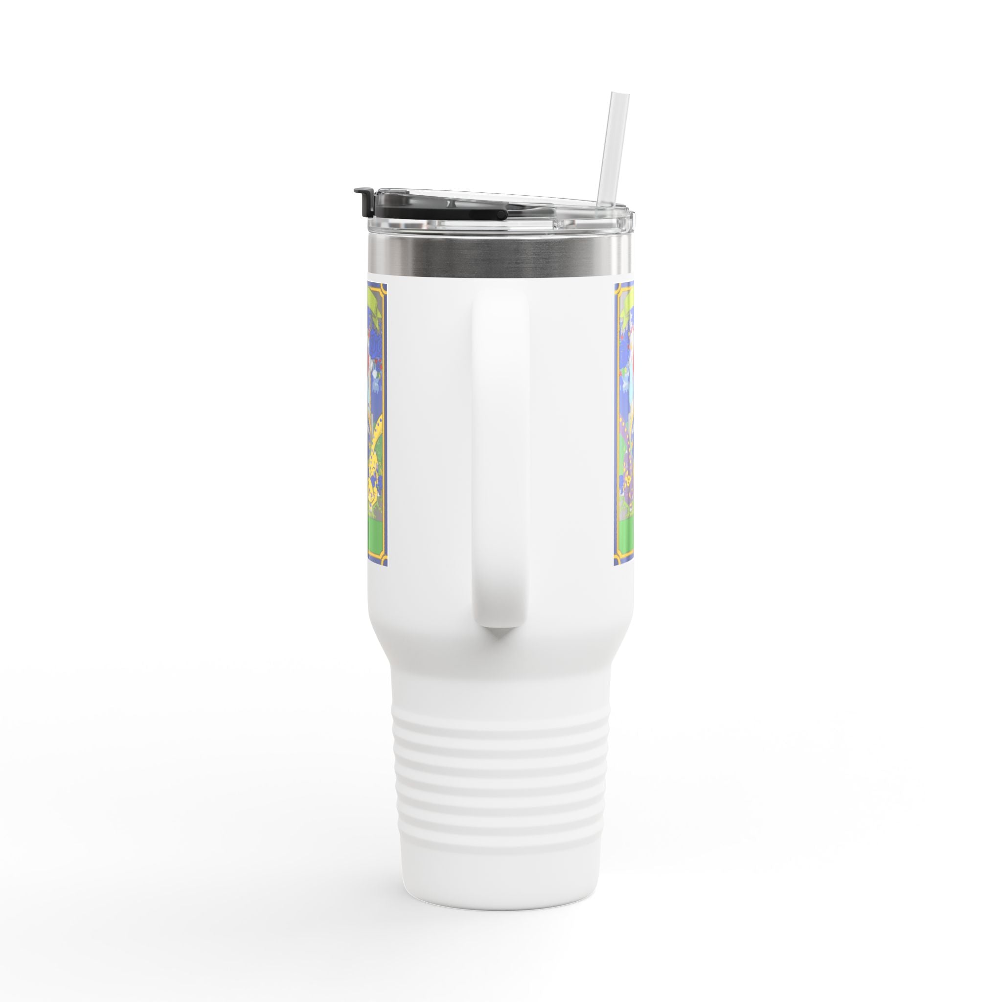 Insulated Travel Mug, 40oz Tarot card Chariot