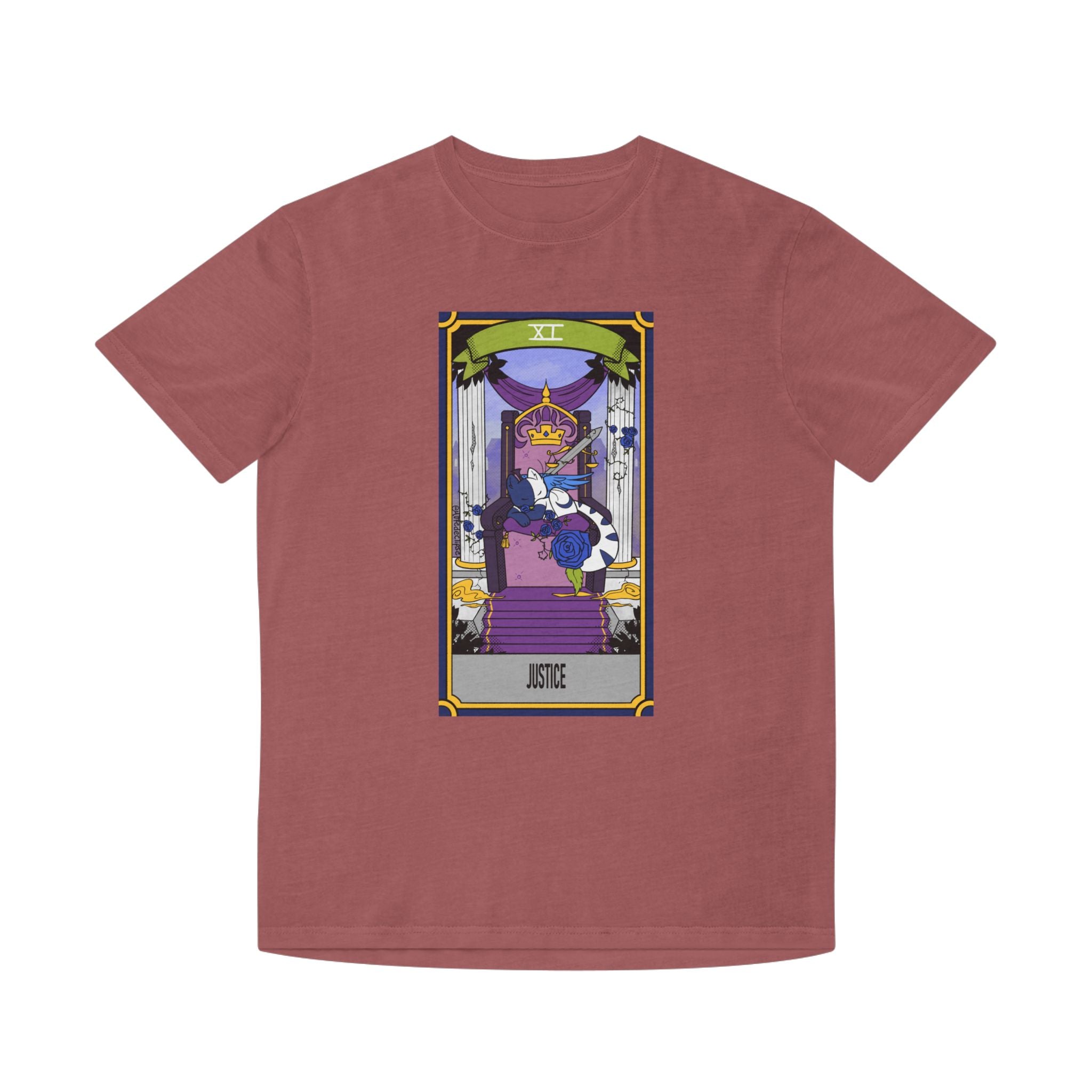 Graphic Tee Shirt featuring Justice Card from Mental Health Character Collection