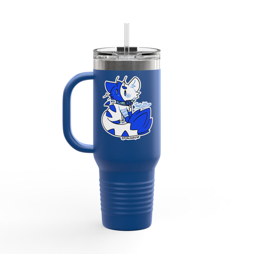 Insulated Travel Mug, 40oz Bad Day Blue