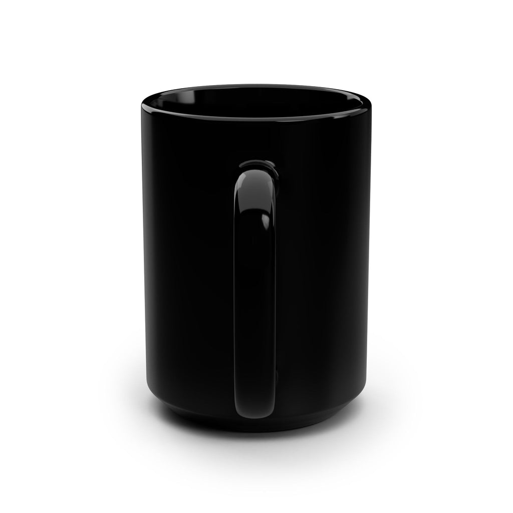 Black Mug, 15oz Tarot Card Star
