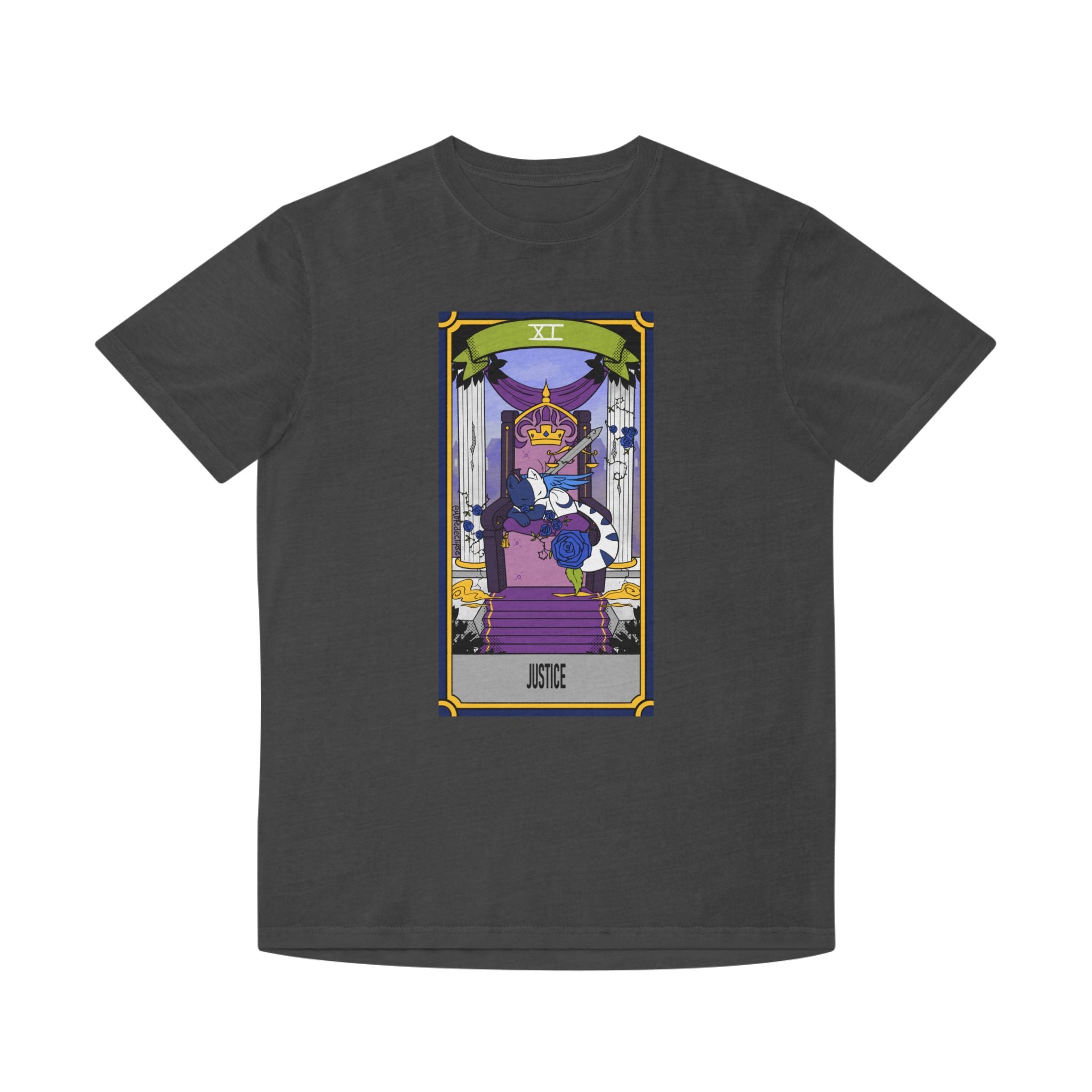 Graphic Tee Shirt featuring Justice Card from Mental Health Character Collection