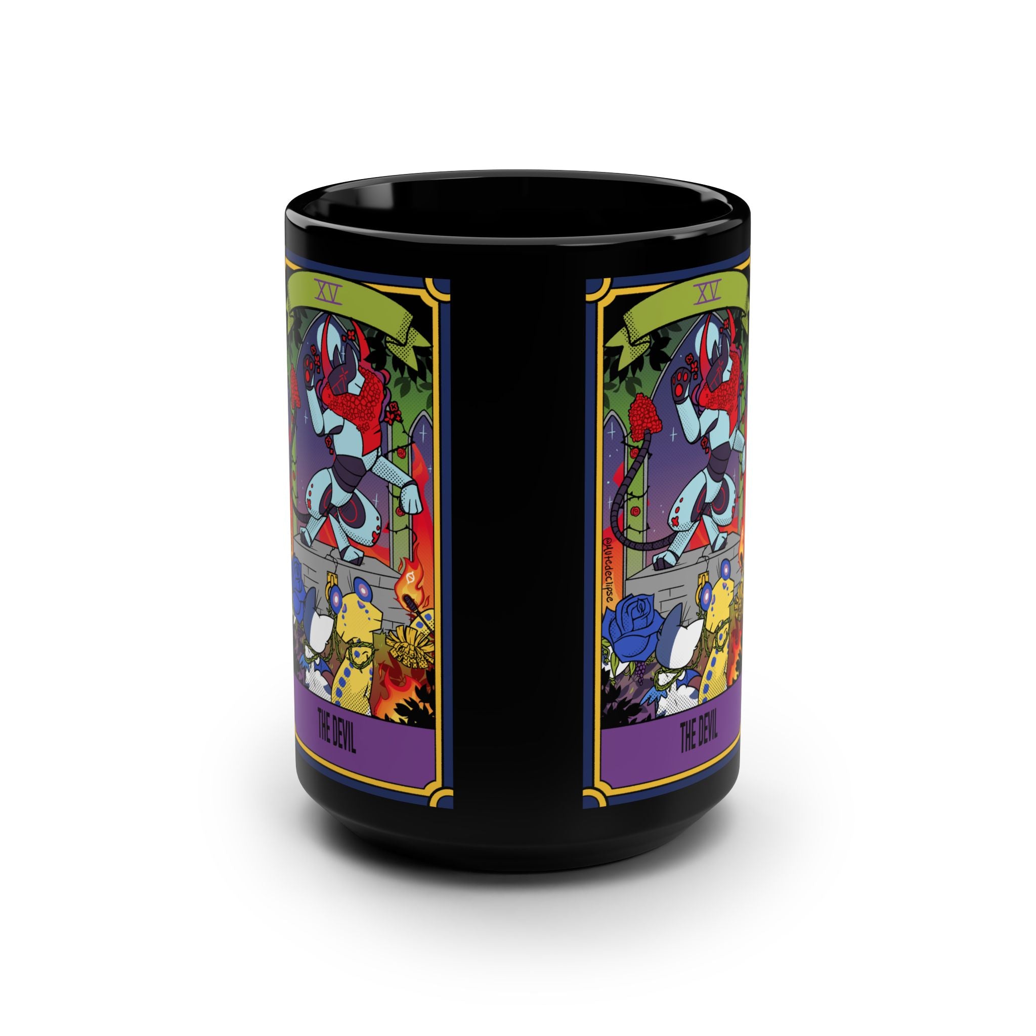 Black Mug, 15oz The Devil Tarot
